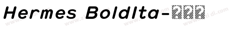Hermes BoldIta字体转换